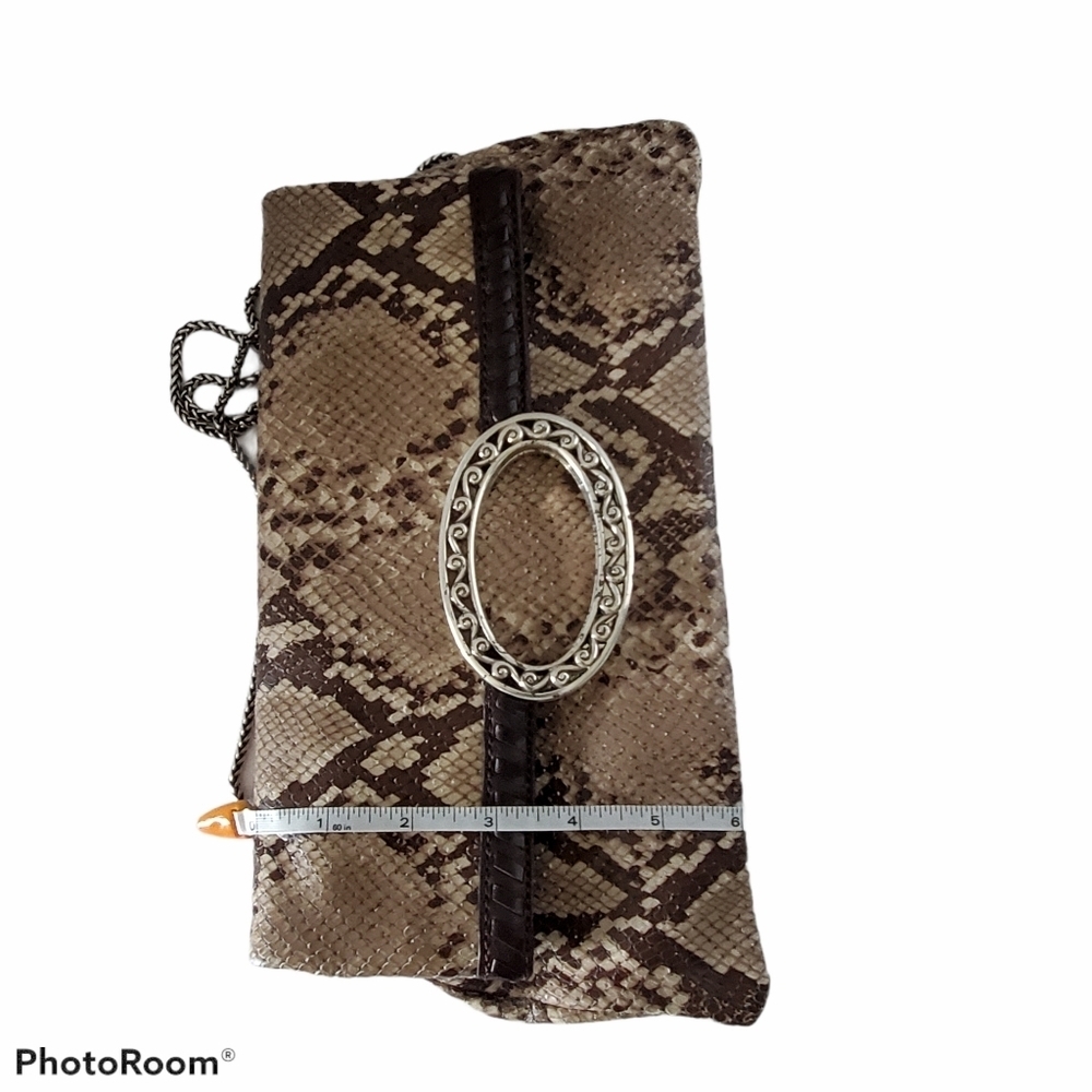Brighton Python Convertible Crossbody Clutch Purse - image 6